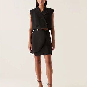 Aje Flight Asymmetric Wrap Skirt